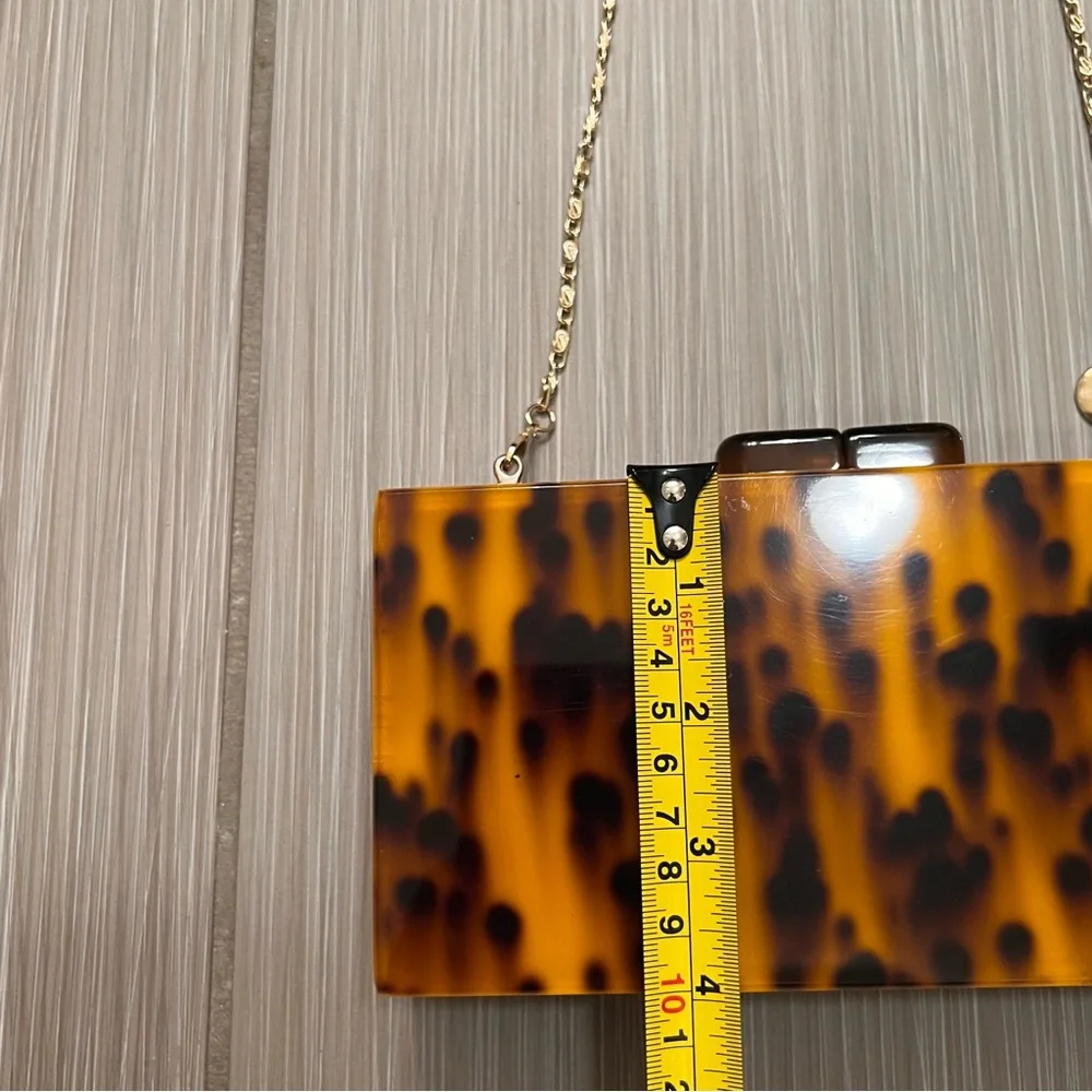 Tortoise Shell Box Clutch/Shoulder Bag crossbody boutique Sea Life - Picture 6 of 10